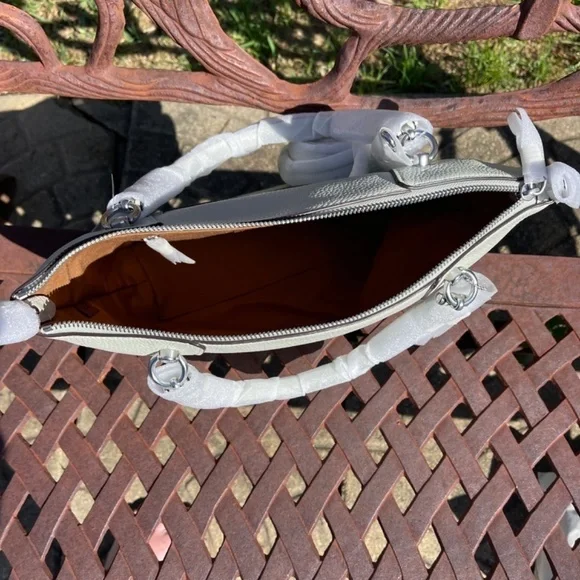 NWT Coach Kacey Satchel Bag In Light Sage/Silver - Picture 8 of 10